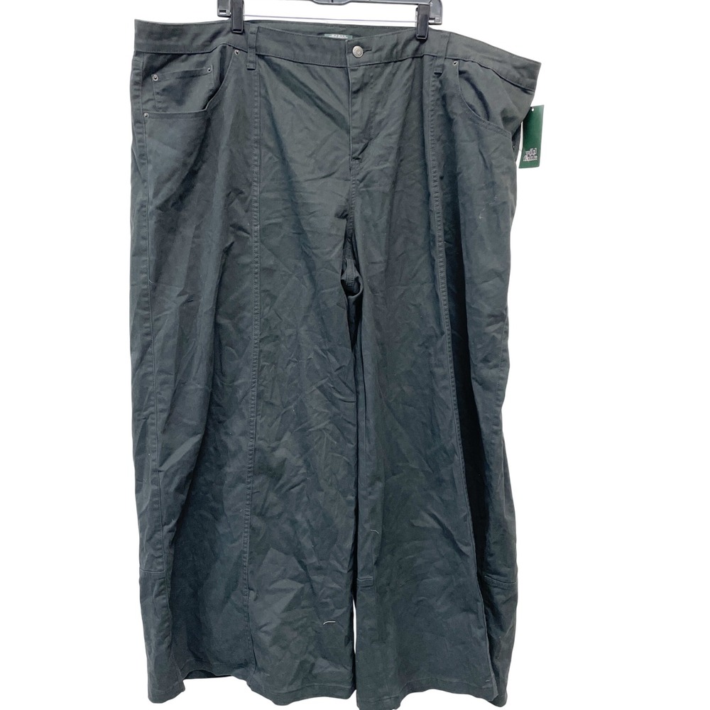 Wild‎ Fable Women's Black High Rise Seam Detail Wide Leg Casual Pants Size 3X